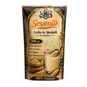Leche de ajonjolí en polvo Sesamilk alta en calcio, sin lactosa y sin gluten